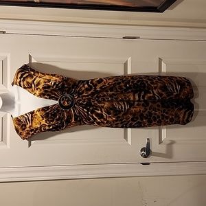 Joseph Ribkoff Leopard Evening Dress - US 12